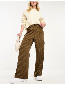 Pantalones marrones de pernera ancha de Lola May-Brown