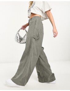 Pantalones de sastre gris carbón de estilo paracaidista de Lola May