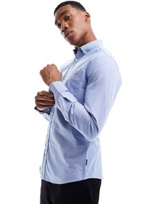 Camisa Oxford de corte slim con botones en azul claro de Only & Sons