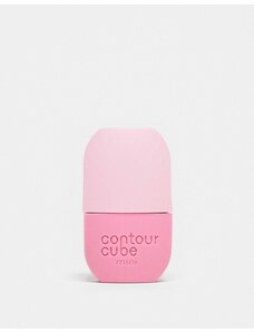 Masajeador facial para terapia con hielo rosa de tamaño viaje de Contour Cube-Sin color