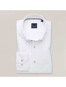 Willsoor Elegante Camisa Slim Fit Color Blanco Para Hombre 15786