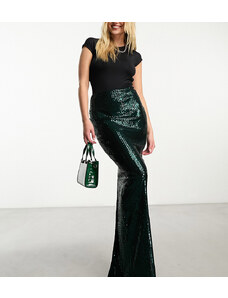 Falda verde esmeralda de lentejuelas exclusiva de Style Cheat