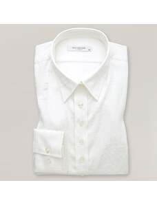 Willsoor Camisa jacquard color blanco para mujer 15886