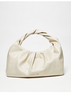 Valentino Bags Bolso de hombro color crudo extragrande con diseño fruncido Lake de Valentino-Blanco