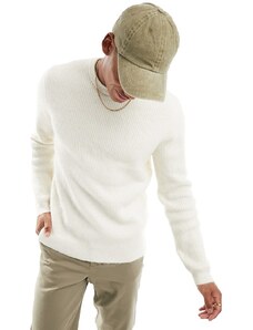 Jersey color crudo claro de lana sintética de Only & Sons-Beis neutro