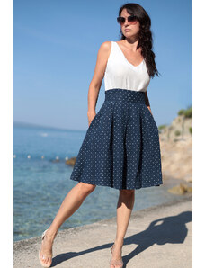 Linen skirt with polka dots Lotika Premium quality