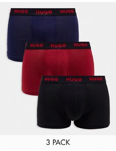 Hugo Red Pack de 3 calzoncillos de varios colores de HUGO Bodywear-Multicolor