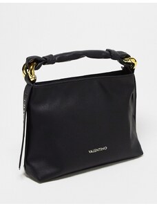 Valentino Bags Bolso de hombro grande negro con detalle de anilla de Valentino