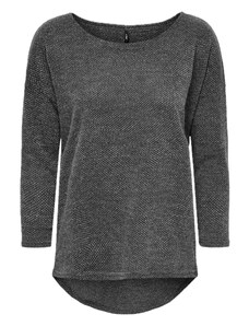 Camiseta ONLY Alba Oversize 3/4 Dark Grey Melange