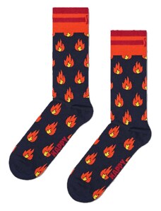 Calcetines Happy Socks Navy Flames Crew