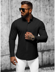 Camisa de hombre negra OZONEE O/V75