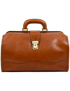 Glara Spacious Cabin Premium Leather Bag