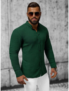 Camisa de hombre verde OZONEE O/V78