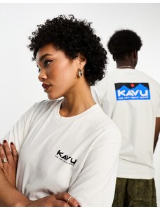 Camiseta blanca unisex Klear Above Etch de Kavu-Blanco