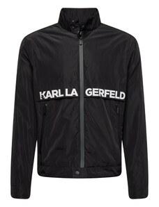 Karl Lagerfeld Chaqueta de entretiempo negro / blanco
