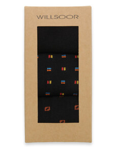 Willsoor Juego de calcetines altos combinación con adornos gemétricos de colores para hombre 16026