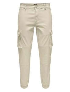 Only&Sons Pantalones Cargo Cam Silver Lining