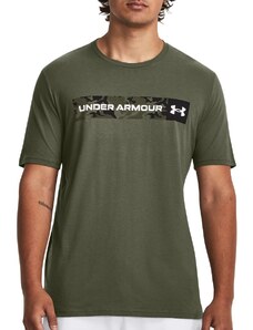 Camiseta Under Armour UA CAMO CHEST STRIPE SS-GRN 1376830-390 Talla XXL