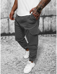 Pantalón chino jogger de hombre gris OZONEE O/G3014