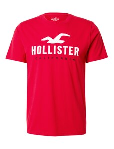 HOLLISTER Camiseta rojo fuego / negro / blanco