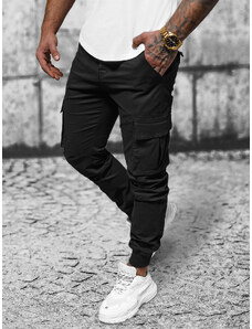 Pantalón chino de hombre negras OZONEE NB/MP0208N