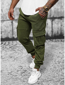 Pantalón chino jogger de hombre verde OZONEE NB/MP0105MVZ