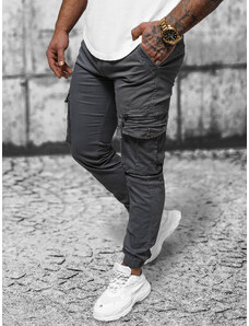 Pantalón chino jogger de hombre grafito OZONEE NB/MP0201GS