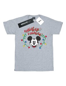 Disney Camiseta manga larga Mickey Mouse Christmas Light Bulbs