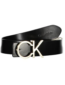 CinturÓn De Piel Negro Mujer Calvin Klein