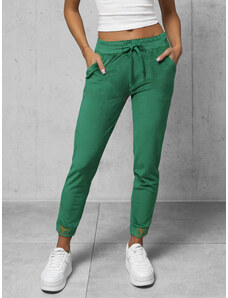 Pantalón velour de chándal para mujer verde OZONEE O/CR98107
