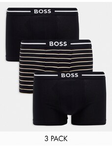 Pack de 3 calzoncillos negros Bold de BOSS Bodywear