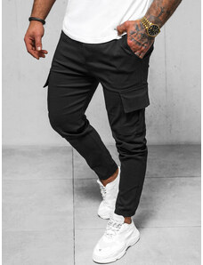 Pantalón chino de hombre negras OZONEE O/1404SP