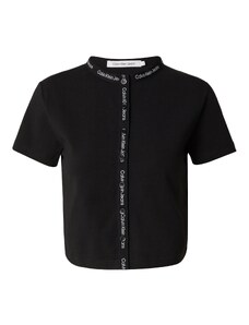 Calvin Klein Jeans Blusa negro / blanco
