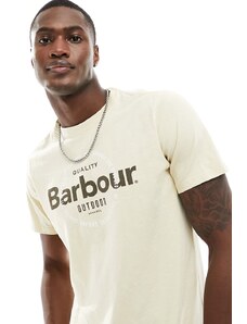Camiseta color crema con logo de Barbour-Beis neutro