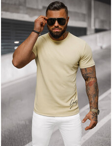 Camiseta de hombre beige OZONEE O/L1192