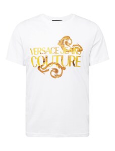 Versace Jeans Couture Camiseta '76UP600' marrón / mostaza / dorado / blanco