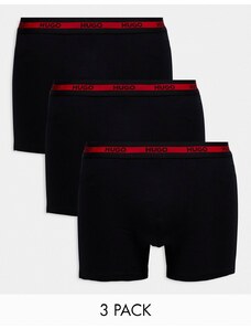 Hugo Red Pack de 3 calzoncillos bóxer negros de HUGO Bodywear