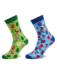 2 pares de calcetines altos unisex Rainbow Socks