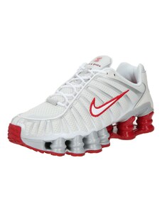 Nike Sportswear Zapatillas deportivas bajas 'SHOX TL' gris claro / rojo fuego / blanco