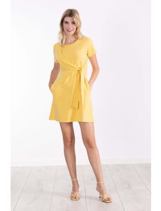 Vestido amarillo corto anudado LolitasyL