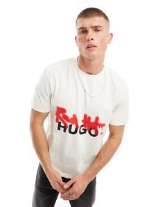 Hugo Red Camiseta blanca extragrande Dikino de HUGO-Blanco