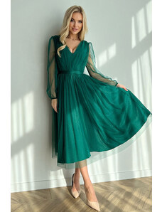 Glara Shimmering tulle dress