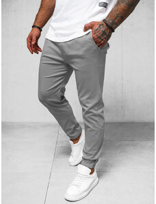 Pantalón chino jogger de hombre gris OZONEE O/1405SP