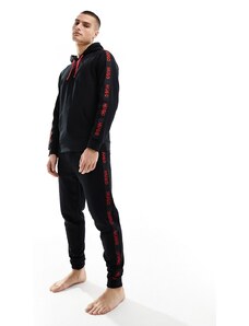 Hugo Red Joggers negros de estilo deportivo con logo de HUGO Bodywear