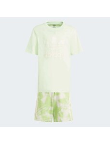 adidas Conjunto de camiseta y pantalón corto Summer Allover Print