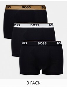 Pack de 3 calzoncillos negros Power de BOSS Bodywear