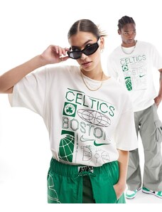 Camiseta color vela unisex con estampado gráfico de los Boston Celtics de la NBA de Nike Basketball-Blanco