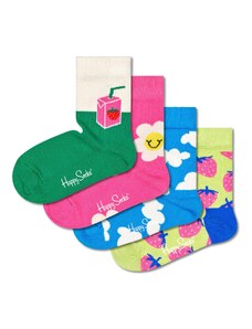 Happy Socks Calcetines azul / verde hierba / verde claro / fucsia