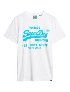 Superdry Camiseta azul cielo / blanco