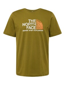 THE NORTH FACE Camiseta 'RUST 2' oliva / naranja / blanco